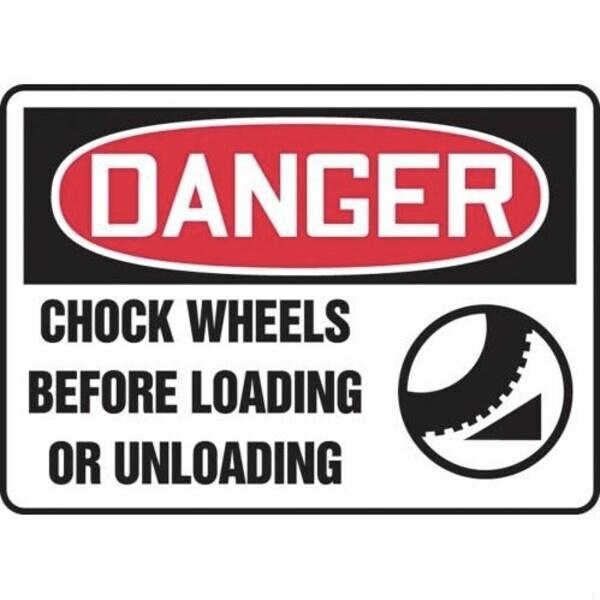 Accuform OSHA DANGER SAFETY SIGN CHOCK MVHR004XT MVHR004XT - main